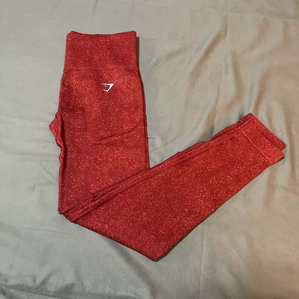 Gymshark Adapt Fleck Seamless Leggings Red